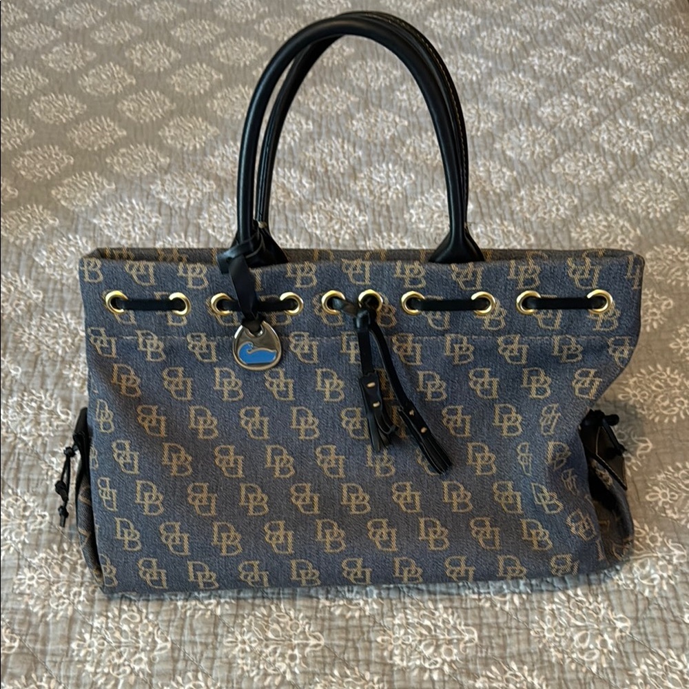 Dooney & Bourke Denim DB Logo Purse Handbag